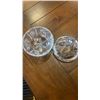Image 5 : 2 FOOTED CRYSTAL BOWLS