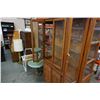 Image 2 : OAK 2 PIECE CHINA CABINET