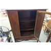 Image 2 : ANTIQUE WALNUT DISPLAY CABINET