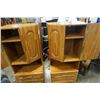 Image 3 : PAIR OF OAK SIDE CABINETS