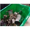Image 2 : BIN OF SILVER PLATE