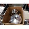Image 3 : BOX OF POTS, MIXING BOWL