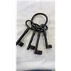 Image 2 : CAST IRON KEYS VINTAGE GLASS DOORKNOB