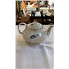 Image 8 : English ironstone teapot, old english rose teacup and saucer with 2 SNP figures