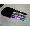Image 2 : Set of 3 new tricolor throwing knives