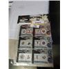 Image 1 : SET OF 6 NHL SERIES 2  2001 STAMP CARDS JEAN BELIVEAU, EDDIE SHORE, TERRY SAWCHUK, DENIS POTUIN, BOB