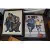 Image 2 : 2 GILT PICTURE FRAMES AND NORMAN ROCKWELL PRINTS