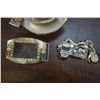 Image 2 : LOT OF LIGHTERS, TABLE LIGHTER, BELT BUCKLES