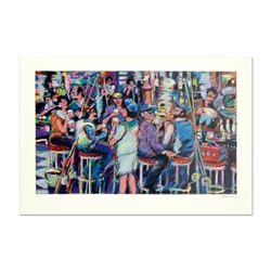 James Talmadge, "Bar at the End of the Pier" Limited Edition Serigraph, AP Numbered and Hand Signed 