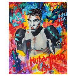 Nastya Rovenskaya- Mixed Media "Ali The Greatest"