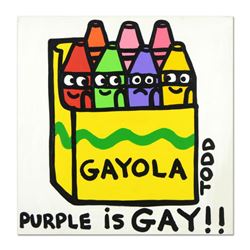 Todd Goldman,  Gayola  Original Acrylic Painting on Gallery Wrapped Canvas, Hand Signed with Certifi