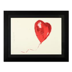 Mr. Brainwash, "Follow Your Love - Black Frame" Framed Limited Edition Silk Screen. Hand Signed and 
