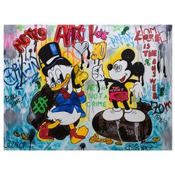 Nastya Rovenskaya- Mixed Media "It's All About Money"