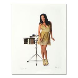 Rob Shanahan, "Sheila E." Hand Signed Limited Edition Giclee with Certificate of Authenticity.