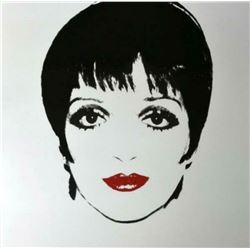 Andy Warhol- Screenprint in colors "Liza Minnelli, 1976, White"