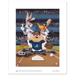 "At the Plate (Braves)" Numbered Limited Edition Giclee from Warner Bros. with Certificate of Authen