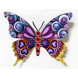 Patricia Govezensky- Original Painting on Cutout Steel "Butterfly CCLXXVII"