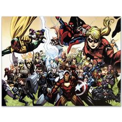 Marvel Comics  Secret Invasion #6  Numbered Limited Edition Giclee on Canvas by Leinil Francis Yu wi