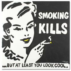  Smoking Kills  Limited Edition Lithograph by Todd Goldman, Numbered and Hand Signed with Certificat