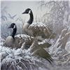 Image 2 : Larry Fanning (1938-2014), "April Snow - Canada Geese" Limited Edition Lithograph, Numbered and Hand