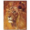 Image 1 : "Lion" Limited Edition Giclee on Canvas by Stephen Fishwick, Numbered and Signed. This piece comes G