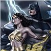 Image 2 : "Batman and Wonder Woman" Numbered Limited Edition Giclee from DC Comics & Stanley Lau with COA