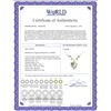 Image 2 : Genuine 13.02 ctw Green Amethyst & Diamond Necklace 14KT Yellow Gold - REF-43W3Y