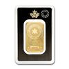 Image 1 : Genuine 1 oz 0.9999 Fine Gold Bar - Royal Canadian Mint