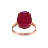 Image 1 : Genuine 7.5 ctw Ruby Ring 14KT Rose Gold - REF-82F2Z
