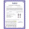 Image 2 : Genuine 3.8 ctw Amethyst Earrings 14KT White Gold - REF-52P9H