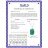 Image 2 : Genuine 6.5 ctw Emerald Necklace 14KT Rose Gold - REF-84M3T
