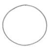 Image 1 : 11.11 CTW Diamond Necklace 18K White Gold - REF-756F4N