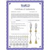 Image 2 : Genuine 3.5 ctw Citrine Earrings 14KT White Gold - REF-33T8A