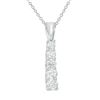 Image 1 : 0.50 CTW Diamond Necklace 14K White Gold - REF-45N5Y