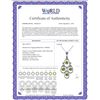 Image 2 : Genuine 1.20 ctw Peridot Necklace 14KT White Gold - REF-30K7V