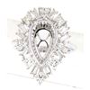 Image 1 : 1.4 CTW Princess Diamond Semi Mount Ring 14K White Gold - REF-164Y2X