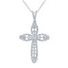 Image 1 : 0.73 CTW Diamond Pendant 14K White Gold - REF-54W9H