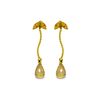 Image 1 : Genuine 3.4 ctw Citrine Earrings 14KT Yellow Gold - REF-21P6H