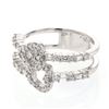 Image 1 : 0.81 CTW Diamond Ring 18K White Gold - REF-97F4N