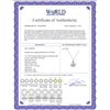 Image 2 : 0.14 CTW Diamond Necklace 14K White Gold - REF-23F2N