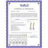 Image 2 : Genuine 4.53 ctw Pink Topaz & Diamond Earrings 14KT Yellow Gold - REF-29Z3N