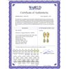 Image 2 : Genuine 1.58 ctw Opal & Diamond Earrings 14KT Yellow Gold - REF-60H3X