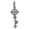 Image 1 : 0.12 CTW Diamond Necklace 14K White Gold - REF-18R6K