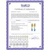 Image 2 : Genuine 4.2 ctw Blue Topaz Earrings 14KT Yellow Gold - REF-51X4M