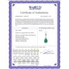 Image 2 : Genuine 1 ctw Emerald Necklace 14KT White Gold - REF-24R5P