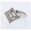 Image 1 : 0.38 CTW Diamond Ring 14K White Gold - REF-50F8N