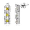 Image 1 : 3.19 CTW Diamond Earrings 14K White Gold - REF-158N3Y