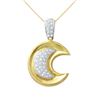Image 1 : 0.52 CTW Diamond Necklace 18K 2Tone Gold - REF-128H5M
