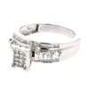Image 1 : 0.50 CTW Diamond Ring 14K White Gold - REF-57R6K
