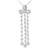 Image 1 : 1 CTW Diamond Necklace 18K White Gold - REF-85K7W
